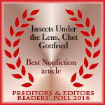 Preditors & Editors, first place, nonfiction, 2016